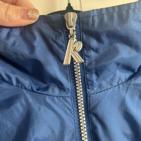 Vintage Kokanee, Blue Windbreaker Rain Jacket, size M, pockets - Picture 4 of 11